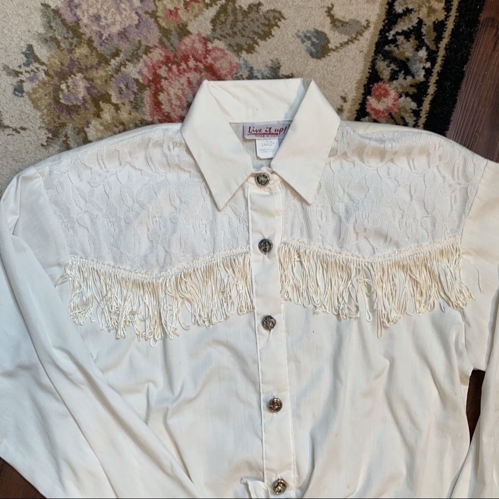 Fringe Button Up